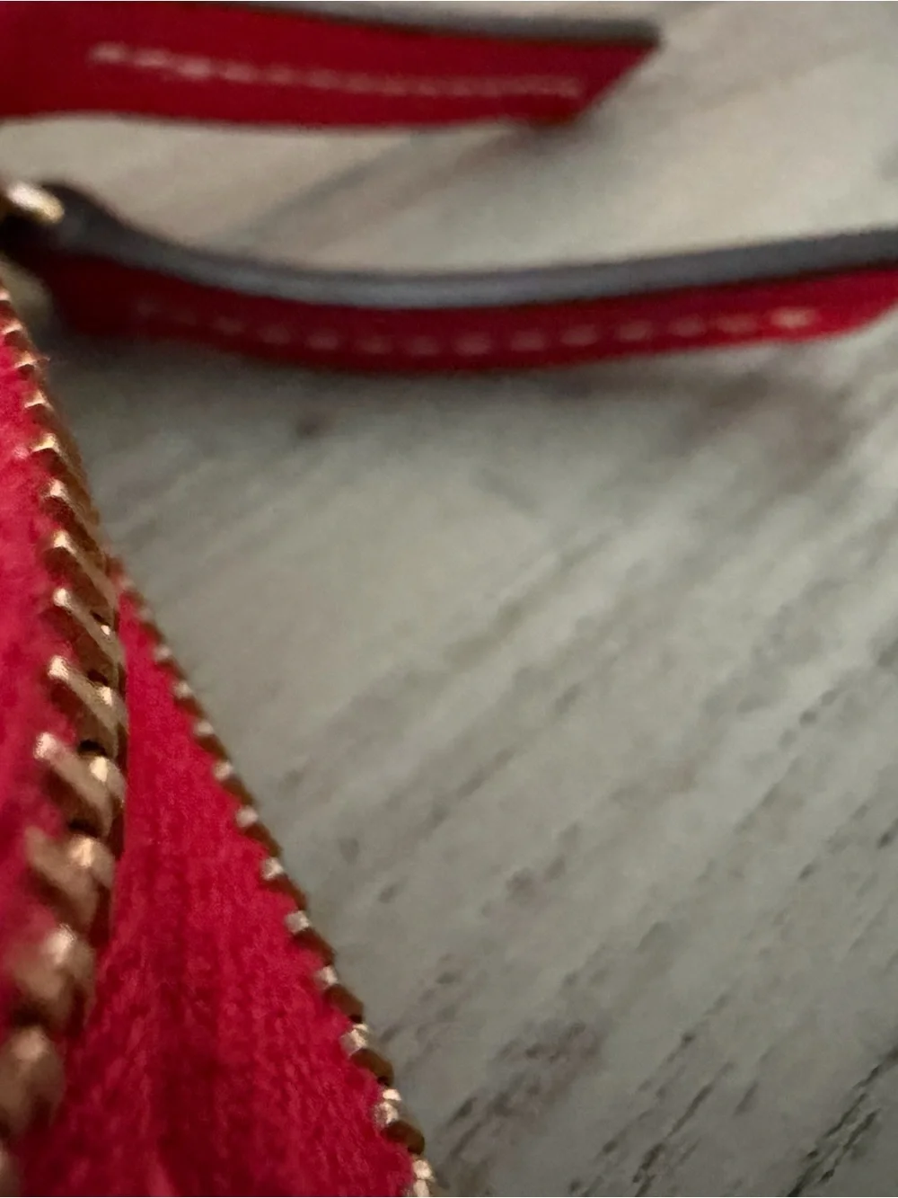 Dooney & Bourke Red Double Zip Wristlet Wallet